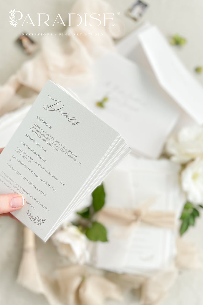 Brettany Handmade Paper Wedding Invitation Sets