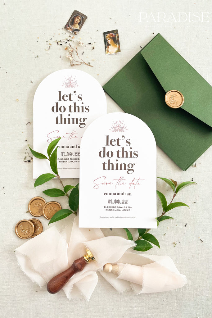 Zariah Arch Save the Date Cards