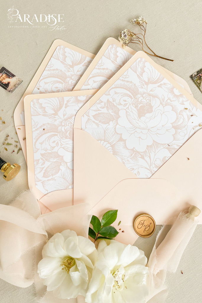 Almond Envelopes and Peony Liners