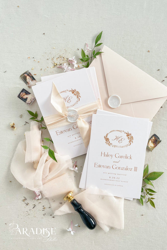 Donelle Monogram Save the Date Cards