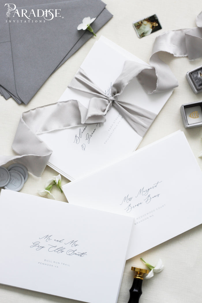 White Envelopes Black Ink Address printing