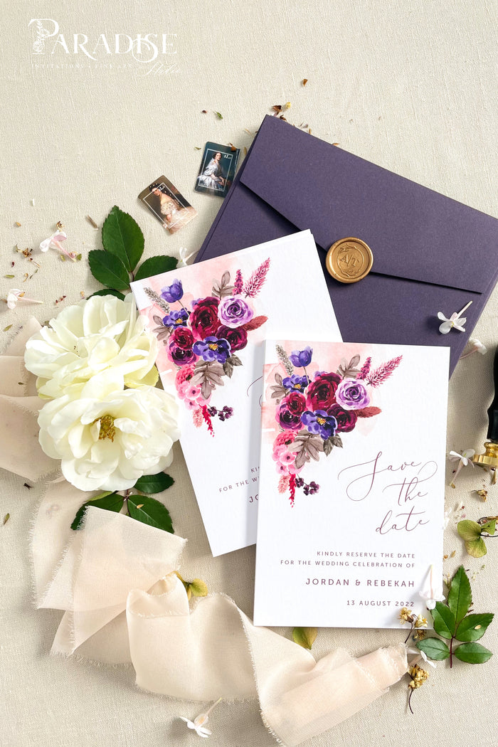 Adalee Marsala Save the Date Cards