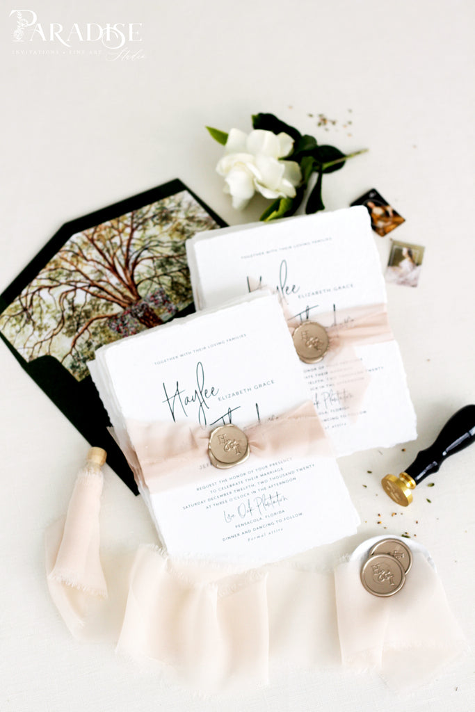 Aviana Handmade Paper Wedding Invitation Sets