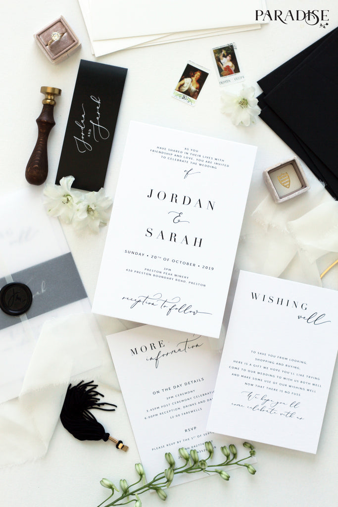 Juillet Elegant Wedding Invitations