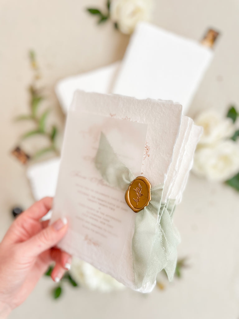 Liliany Handmade Paper Wedding Invitation Sets