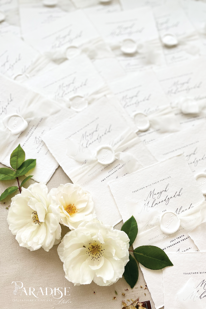 Manijeh Handmade Paper Wedding Invitation Sets